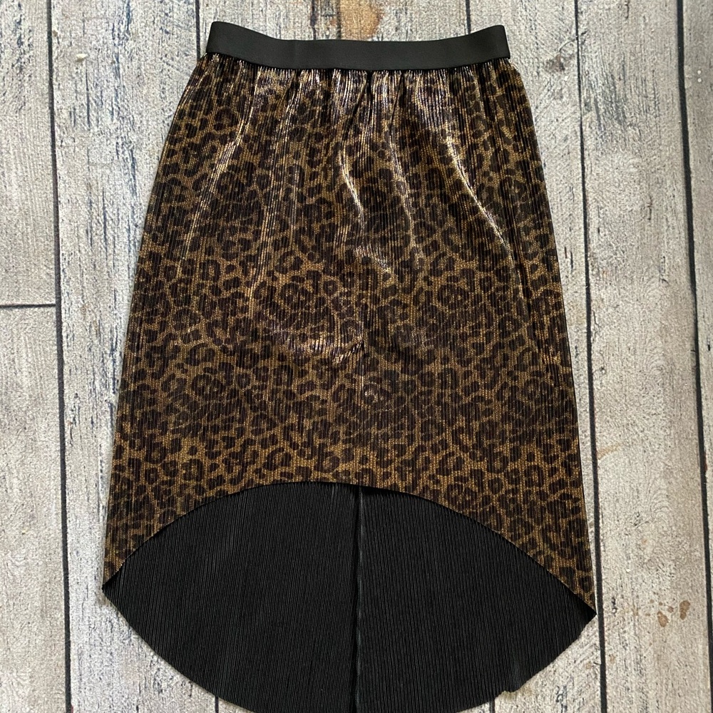 Leopard Print Midi Skirt